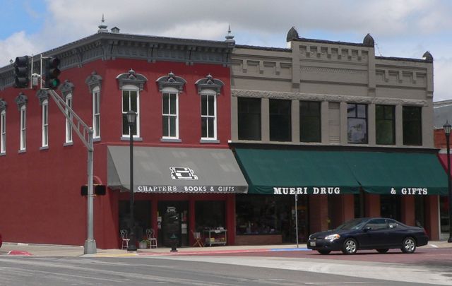 Part of the Seward County Courthouse Square Historic District - north side